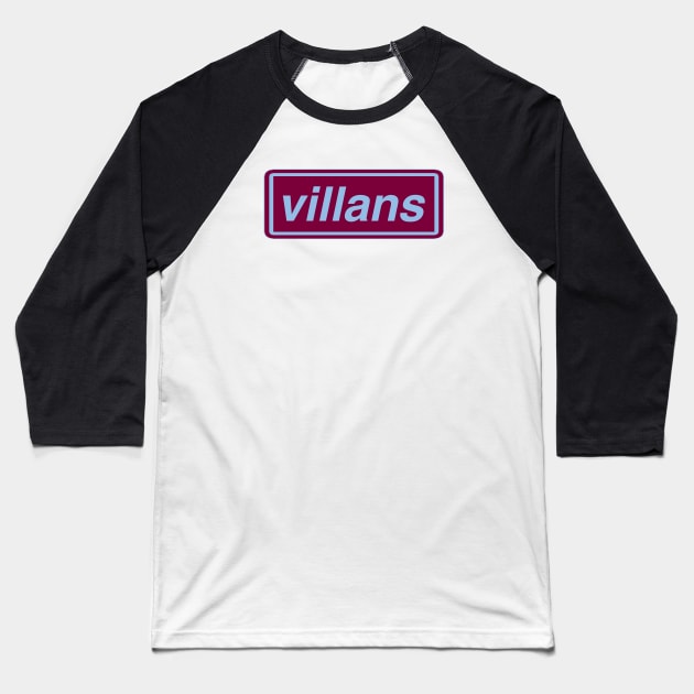 Villans Baseball T-Shirt by Confusion101